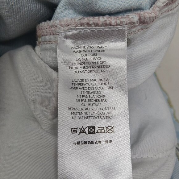 BDG Urban Outfitters High Rise Baggy Jeans Light Wash Distressed Ripped Size 29 - Picture 5 of 14